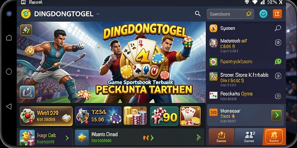 Tampilan menarik dari gameplay taruhan Sportsbook DINGDONGTOGEL.
