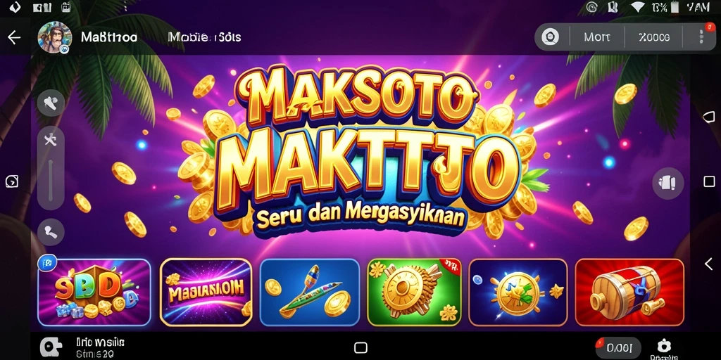 Tampilan gameplay MAKTOTO yang mengasyikkan dan penuh warna.
