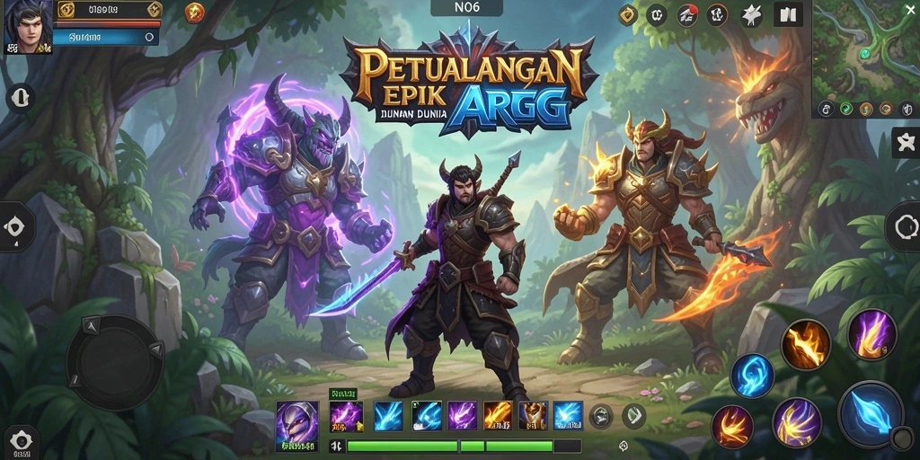 Tampilan menarik dari gameplay N06 dalam genre ARPG.