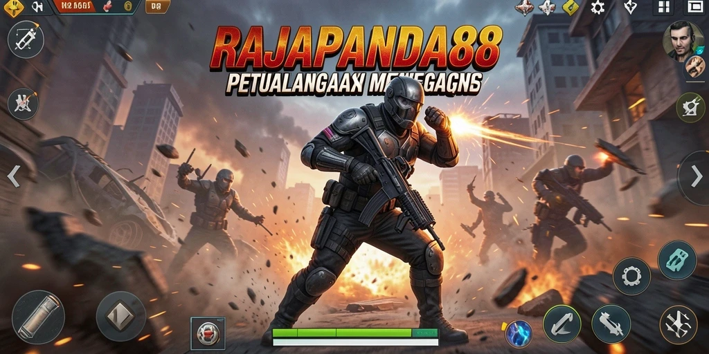Tampilan gameplay RAJAPANDA88 yang mendebarkan dan penuh aksi.