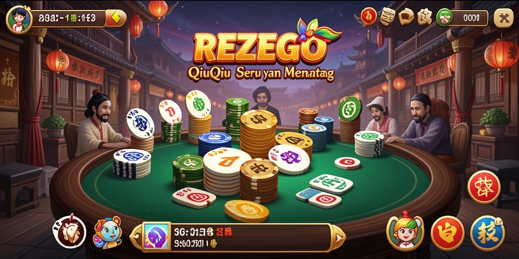 Tampilan grafik menarik dari gameplay QiuQiu REZEGO.