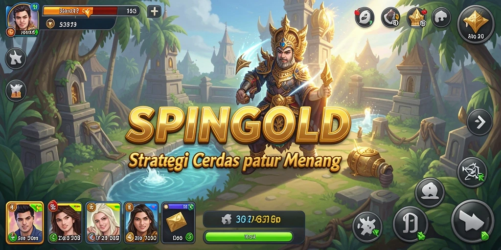 Tangkapan layar gameplay SPINGOLD yang strategis dan menantang.