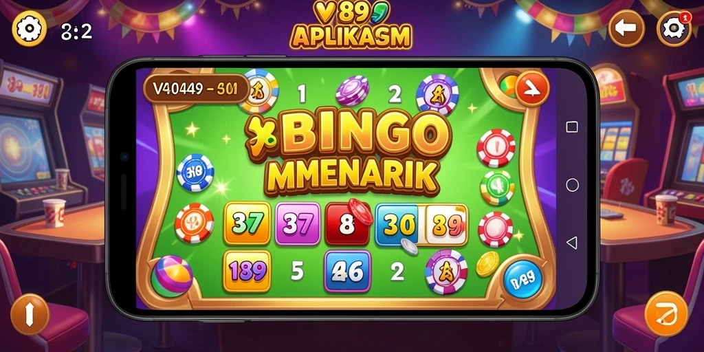 Screenshot V89 menampilkan gameplay seru dalam permainan Bingo.