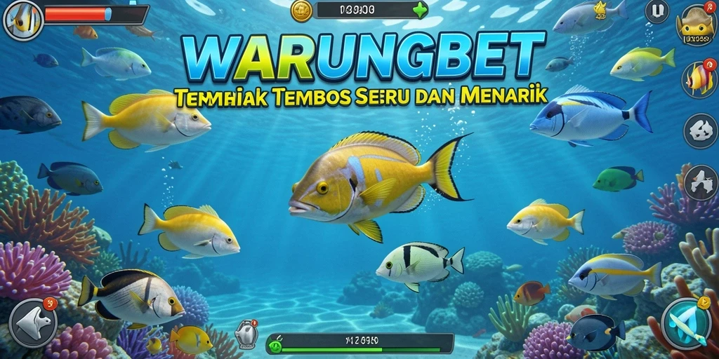 Tampilan gameplay <strong>WARUNGBET</strong> dengan aksi menembak ikan yang seru.