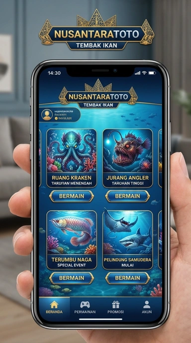 Screenshot tampilan antarmuka pengguna di nusantaratoto.
